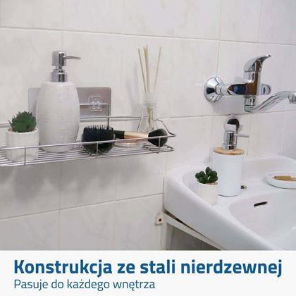 Obrazek z Przyklejana półka ze stali nierdzewnej