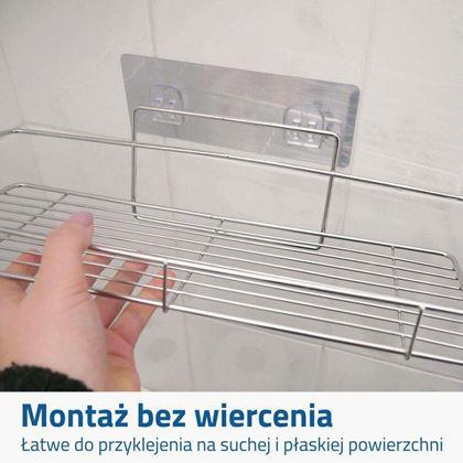 Obrazek z Przyklejana półka ze stali nierdzewnej