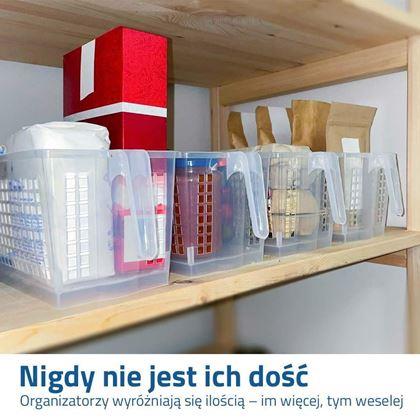 Obrazek z Organizer na żywność z uchwytem i kółkami