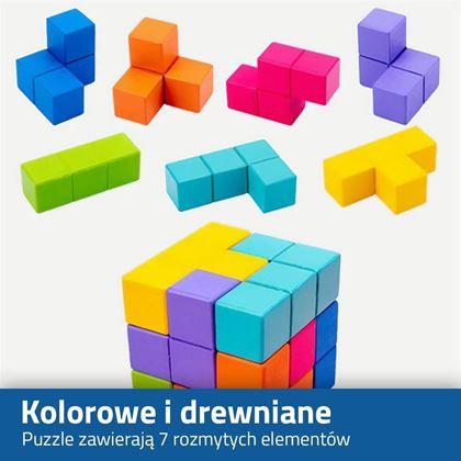 Obrazek z Drewniane puzzle 3D z kartami