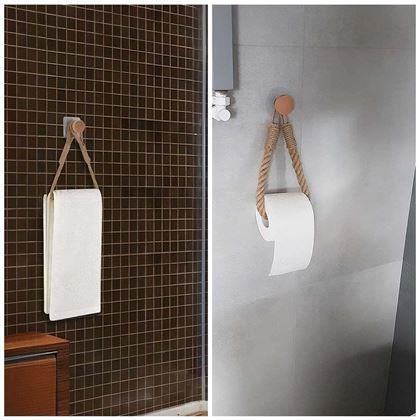 Obrazek z Uchwyt na papier toaletowy - sznur