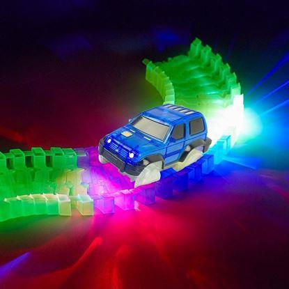 Obraz Samochodzik do świecącego toru wyścigowego