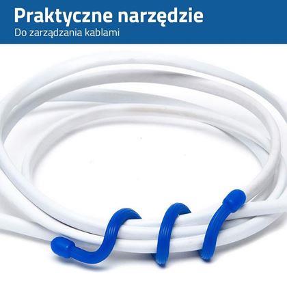 Obrazek z  Silikonowe opaski zaciskowe 5 szt - długość 20 cm