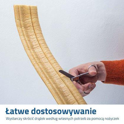 Obrazek z Listwa samoprzylepna 3D - jasne drewno