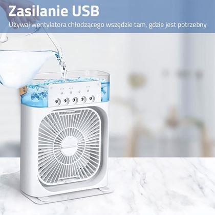 Obrazek z Wentylator stołowy z mgiełką