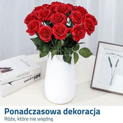 Obrazek z Sztuczna róża - czerwona