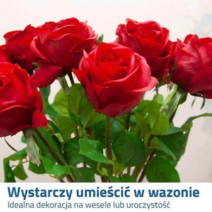 Obrazek z Sztuczna róża - czerwona