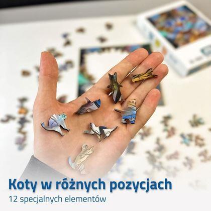 Obrazek z Drewniane puzzle z kotami – kot pręgowany