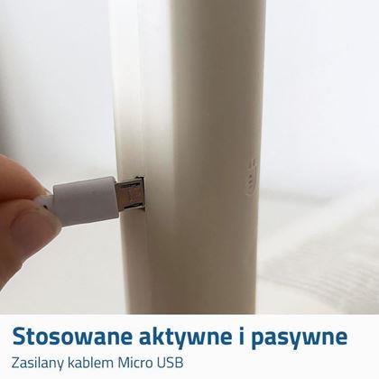 Obrazek z Elektryczna łapka na muchy ze światłem UV i ładowaniem przez USB
