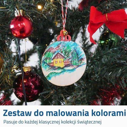 Obrazek z Drewna ozdoby świąteczne do samodzielnego pomalowania 32 szt.