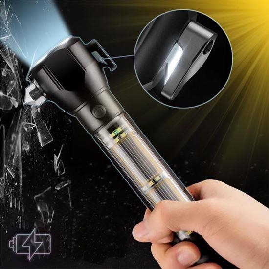 Obrazek z Latarka solarna LED z powerbankiem 8w1