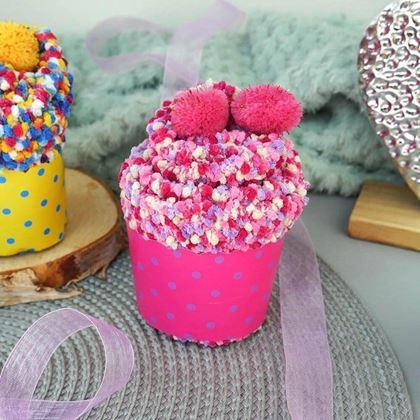 Obrazek z Skarpetki w opakowaniu prezentowym - różowe cupcake