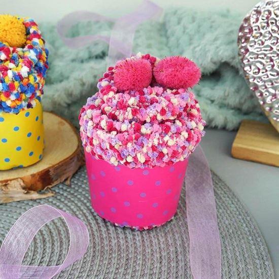 Obrazek z Skarpetki w opakowaniu prezentowym - różowe cupcake