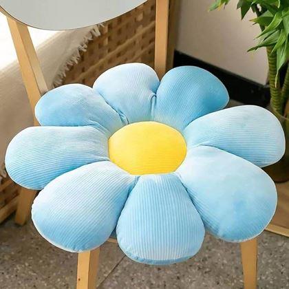 Obrazek z Poduszka kwiatek - niebieska