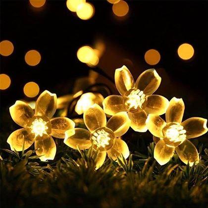 Obrazek z Solarny łańcuch świetlny - kwiaty