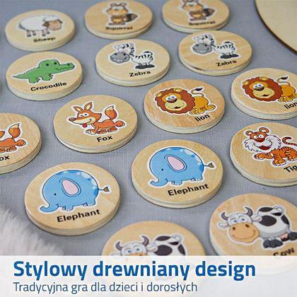 Obrazek z Drewniane memory – zwierzęta