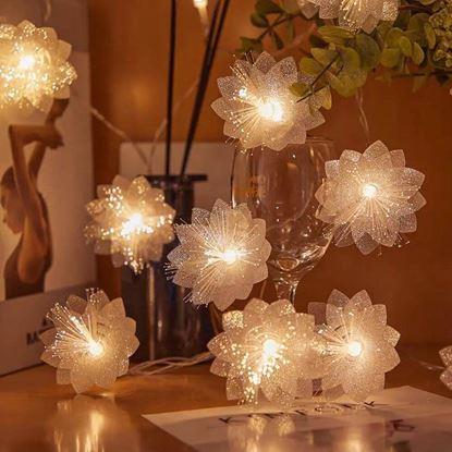 Obraz Łańcuch świetlny LED – kwiaty