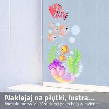 Obrazek z Przyczepne naklejki do łazienki dla dzieci - podwodny świat