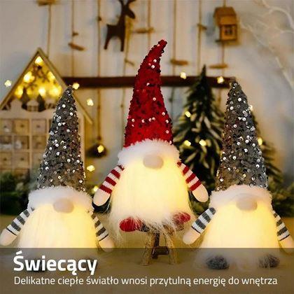 Obrazek z Świecący świąteczny elf - czerwony