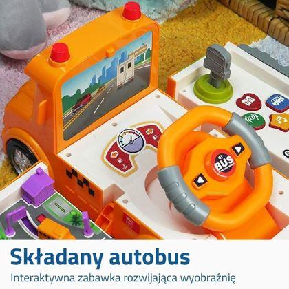Obrazek z Interaktywny składany autobus z kierownicą