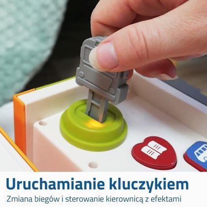 Obrazek z Interaktywny składany autobus z kierownicą