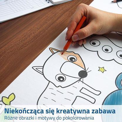 Obraz Samoprzylepne kolorowanki w rolce 3 m + kredki