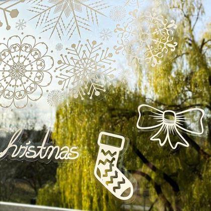 Obrazek z Świąteczna naklejka na okno - choinka