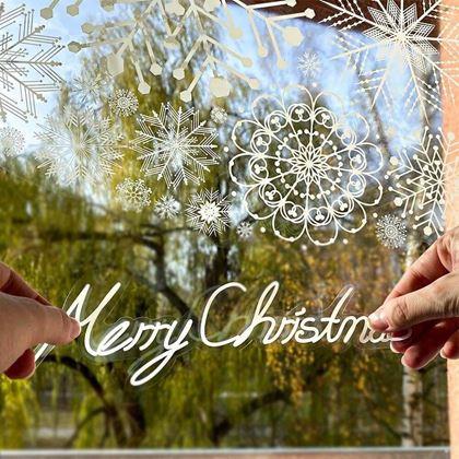Obrazek z Świąteczna naklejka na okno - choinka