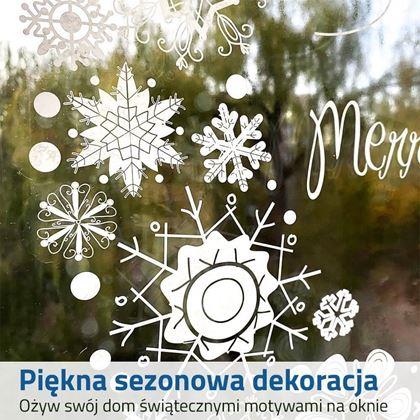 Obrazek z Świąteczna naklejka na okno - wieniec