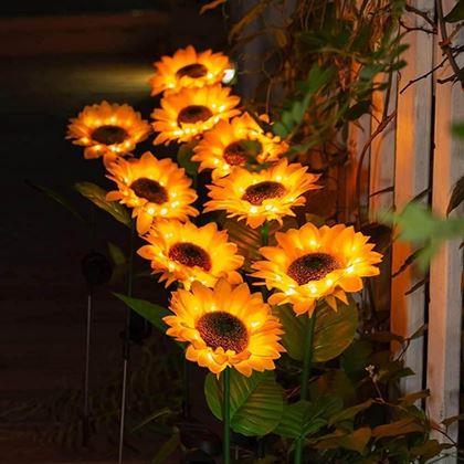 Obrazek z Solarna lampa dekoracyjna – słonecznik