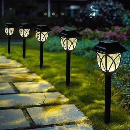 Obrazek z Zestaw 2 lamp solarnych LED do ogrodu