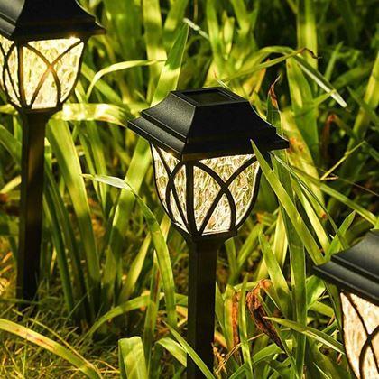 Obrazek z Zestaw 2 lamp solarnych LED do ogrodu