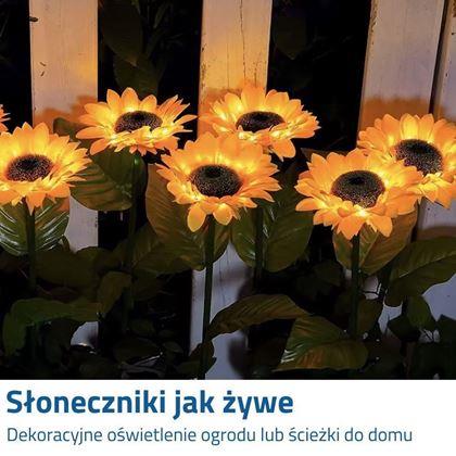 Obrazek z Solarna lampa dekoracyjna – słonecznik