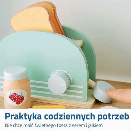 Obrazek z Drewniany zestaw do zabawy śniadaniowej