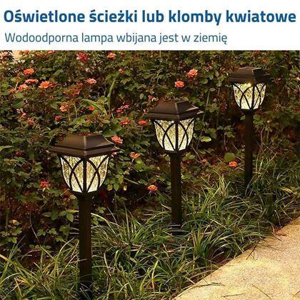 Obrazek z Zestaw 2 lamp solarnych LED do ogrodu