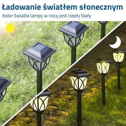 Obraz Zestaw 2 lamp solarnych LED do ogrodu