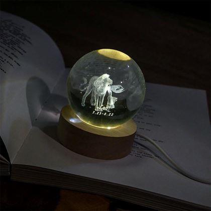 Obrazek z Świecąca kula LED znak zodiaku - Lew