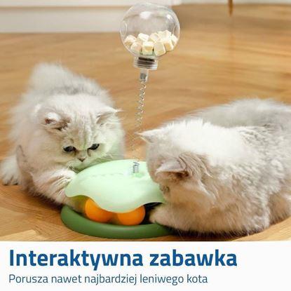 Obraz Interaktywna zabawka dla kota z dozownikiem karmy