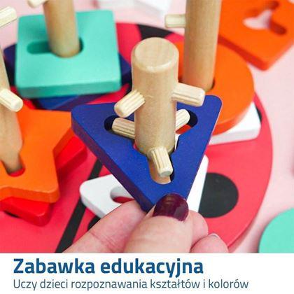 Obrazek z Drewniana układanka biedronka