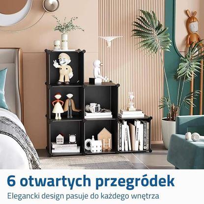 Obraz Modułowy regał półkowy 6 pudełek 