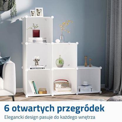Obraz Modułowy regał półkowy 6 pudełek 