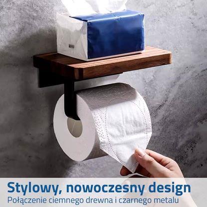 Obraz Uchwyt na papier toaletowy z półką
