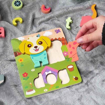 Obrazek z Angielskie puzzle dla najmniejszych - piesek