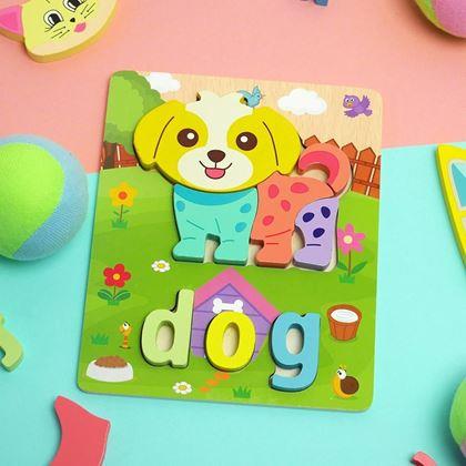 Obrazek z Angielskie puzzle dla najmniejszych - piesek