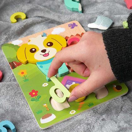 Obrazek z Angielskie puzzle dla najmniejszych - piesek
