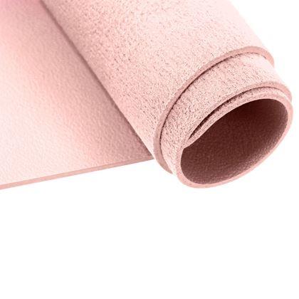 Obrazek z Premiumowa podkładka pod mysz i klawiaturę ze skóry ekologicznej 80x40 cm - różowy