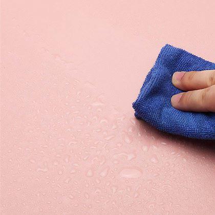 Obrazek z Premiumowa podkładka pod mysz i klawiaturę ze skóry ekologicznej 80x40 cm - różowy