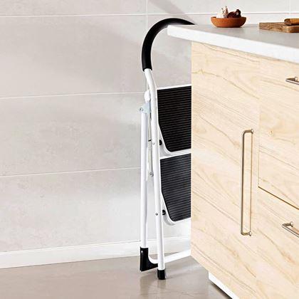 Obrazek z Składane metalowe stopnie 2-stopniowe 83 cm