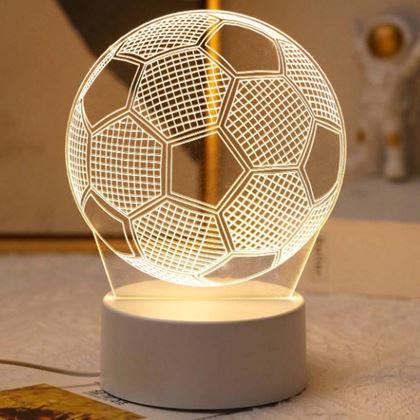 Obrazek z 3D lampka - piłka nożna
