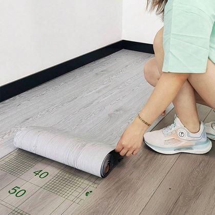 Obrazek z Samoprzylepna folia na podłogę 200x60 cm - szare drewno